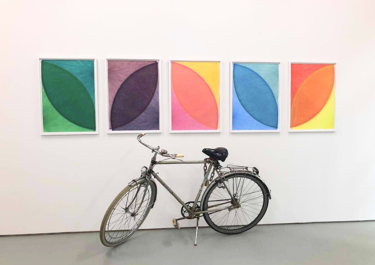 Two Curved Lines van Thomas Trum op het kantoor van We Like Art