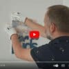 Videoinstructie hoe het werk op te hangen met dubbelzijdig tape